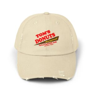 Tom's Donuts Unisex Distressed Cap