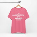 "The Donut Capital Of The World" Tom's Donut Original Pink T-shirts