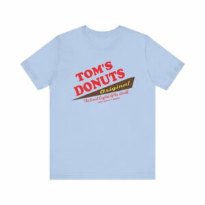 "Tom's Donuts Originals" Tom's Donut Original Baby Blue T-shirts