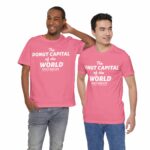 "The Donut Capital Of The World" Tom's Donut Original Pink T-shirts