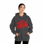 Tom's Donuts Unisex Heavy Blend™ Hooded Sweatshirt Red Logo