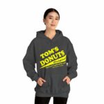 Tom's Donuts Unisex Heavy Blend™ Hooded Sweatshirt Yellow Logo