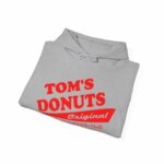 Tom's Donuts Unisex Heavy Blend™ Hooded Sweatshirt Red Logo