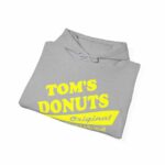 Tom's Donuts Unisex Heavy Blend™ Hooded Sweatshirt Yellow Logo