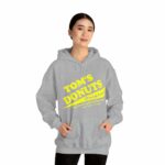 Tom's Donuts Unisex Heavy Blend™ Hooded Sweatshirt Yellow Logo