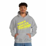 Tom's Donuts Unisex Heavy Blend™ Hooded Sweatshirt Yellow Logo