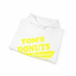 Tom's Donuts Unisex Heavy Blend™ Hooded Sweatshirt Yellow Logo