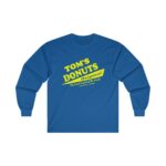 Tom's Donuts Unisex Ultra Cotton Long Sleeve Tee Yellow Logo