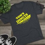 Tom's Donut Original T-shirts Yellow Logo