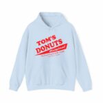 Tom's Donuts Unisex Heavy Blend™ Hooded Sweatshirt Red Logo