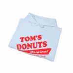 Tom's Donuts Unisex Heavy Blend™ Hooded Sweatshirt Red Logo