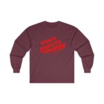 Tom's Donuts Unisex Ultra Cotton Long Sleeve Tee Red Logo