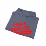 Tom's Donuts Unisex Heavy Blend™ Hooded Sweatshirt Red Logo