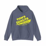 Tom's Donuts Unisex Heavy Blend™ Hooded Sweatshirt Yellow Logo