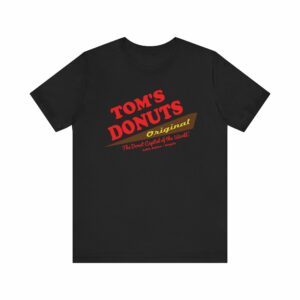 "Tom's Donuts Originals" Tom's Donut Original Black T-shirts