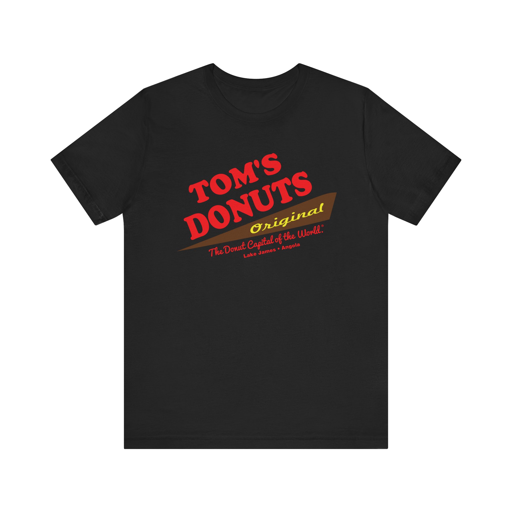 "Tom's Donuts Originals" Tom's Donut Original Black T-shirts