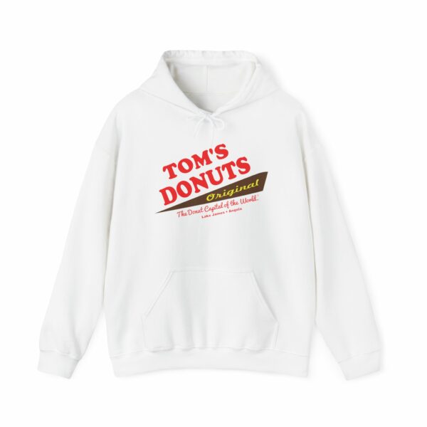 “Tom’s Donuts Originals” Tom’s Donut Original White Hoodie