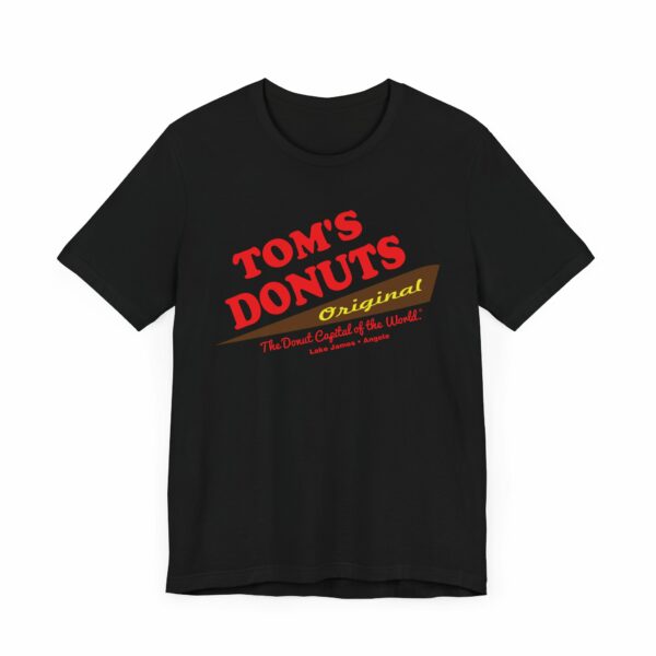 "Tom's Donuts Originals" Tom's Donut Original Black T-shirts